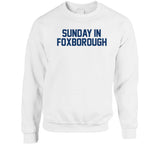 Sunday In Foxborough Game Day New England Football Fan White T Shirt