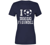 Diego Fagundez I Heart New England Soccer T Shirt