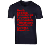 Boston Baseball Fan Tradition Names T Shirt