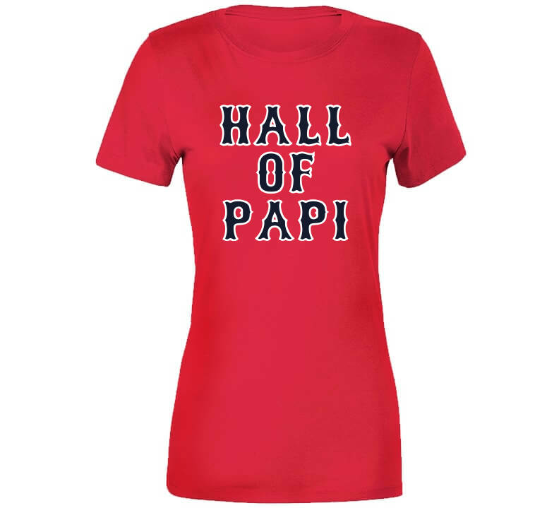 Women's Fanatics Branded David Ortiz Navy Boston Red Sox Big Papi Graphic V-Neck T-Shirt