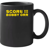 Score Bobby Orr Fred Cusick Call Boston Hockey Fan T Shirt