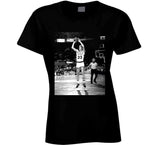Retro Larry Bird Jump Shot Boston Basketball Fan Black T Shirt