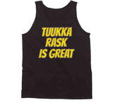 Tuukka Rask Is Great Boston Hockey Fan T Shirt