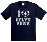 Kelyn Rowe I Heart New England Soccer T Shirt