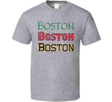 Boston Home Team Distressed Sports T Shirt