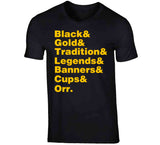 Boston Hockey Fan Tradition Names v2 T Shirt