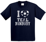 Teal Bunbury I Heart New England Soccer T Shirt