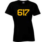 Boston Area Code Boston Hockey Fan T Shirt