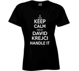 David Krejci Keep Calm Boston Hockey Fan T Shirt