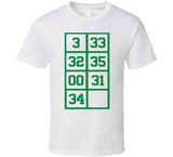 Paul Pierce The Truth 34 Retired Numbers Boston Basketball Fan T Shirt