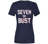 Seven or Bust New England Football Fan T Shirt