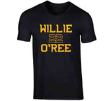 Willie O'ree 22 Pioneer Boston Hockey Fan T Shirt