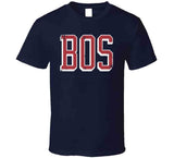 Boston Vintage BOS Boston Baseball Fan T Shirt
