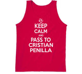 Cristian Penilla Keep Calm Pass To New England Soccer T Shirt