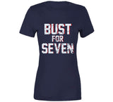 Bust For Seven New England Football Fan T Shirt