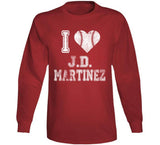 JD Martinez I Heart Boston Baseball Fan T Shirt