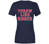 Roger Clemens Throw Like Roger Hall of Fame Boston Baseball Fan T Shirt