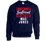 Mac Jones Boyfriend New England Football Fan T Shirt