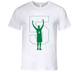 Kevin Garnett Number 5 Retirement Boston Basketball Fan  T Shirt
