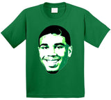 Jayson Tatum Big Head Silhouette Boston Basketball Fan T Shirt