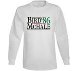 Boston 86 Champions Bird Mchale 86 Boston Basketball Fan T Shirt