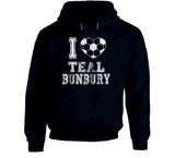 Teal Bunbury I Heart New England Soccer T Shirt