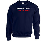 Boston Runs On Devers Boston Baseball Fan T Shirt