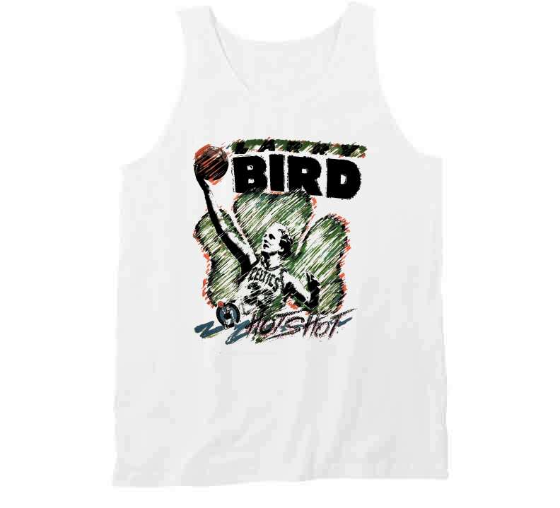 Retro Larry Bird Boston Basketball Fan Hot Shot T Shirt