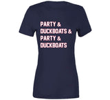 Party And Duck Boats New England Football Fan T Shirt