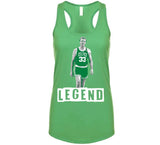 Larry Legend Bird GOAT Boston Basketball Fan T Shirt