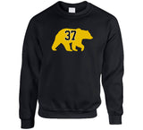 Patrice Bergeron Bear Silhouette 37 Boston Hockey Fan T Shirt