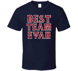 Best Team Evah Boston Baseball Fan Distressed T Shirt