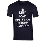Eduardo Nunez Keep Calm Boston Baseball Fan T Shirt