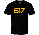 Boston Area Code Boston Hockey Fan T Shirt