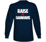 Raise The Bannahs Distressed New England Football Fan T Shirt