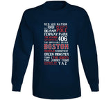 The Legend Of Boston Banner Boston Baseball Fan V2 T Shirt