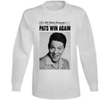 New England Wins Again Biff Back To The Future  Football Fan T Shirt