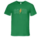 Boston BSTN Parody Basketball Fan Green  T Shirt