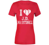 JD Martinez I Heart Boston Baseball Fan T Shirt