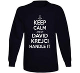 David Krejci Keep Calm Boston Hockey Fan T Shirt