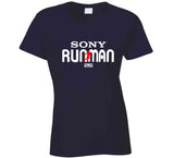 Sony Michel Sony Runman 26 Walkman New England Football Fan T Shirt