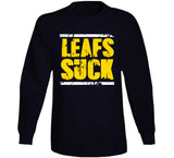 Leafs Suck Boston Playoff Hockey Fan T Shirt