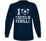 Cristian Penilla I Heart New England Soccer T Shirt