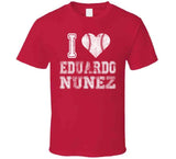 Eduardo Nunez I Heart Boston Baseball Fan T Shirt