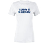 Sunday In Foxborough Game Day New England Football Fan White T Shirt