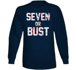 Seven or Bust New England Football Fan T Shirt