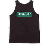 TD Garden Sign Fan Boston Hockey Sports Fan Black T Shirt