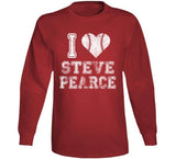 Steve Pearce I Heart Boston Baseball Fan T Shirt