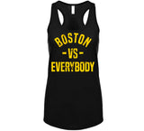 Boston Vs Everybody Hockey Fan Distressed T Shirt