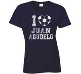 Juan Agudelo I Heart New England Soccer T Shirt